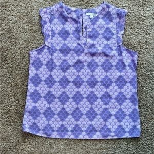 Women’s Purple Sleeveless Blouse Size XL